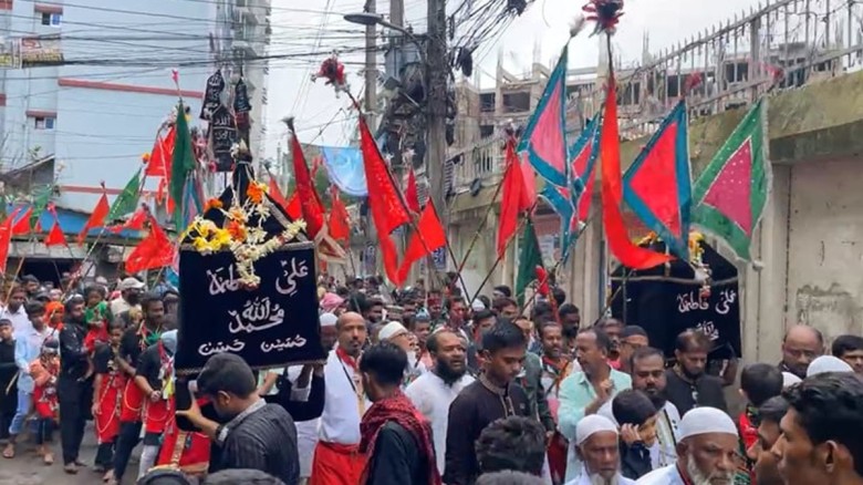 ঢাকায় তাজিয়া মিছিল শুরু...