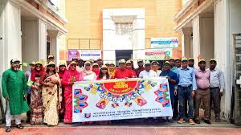 বাউবির ঢাকা আঞ্চলিক কেন্দ্রে আনন্দঘন বৈশাখী শোভাযাত্রা