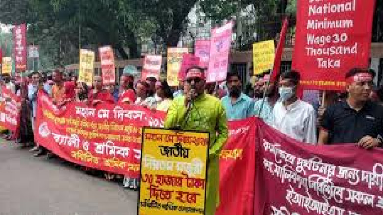 শ্রমিক অধিকারে জোর দিয়ে ন্যূনতম মজুরি নিশ্চিতের দাবি রুহিন হোসেনের