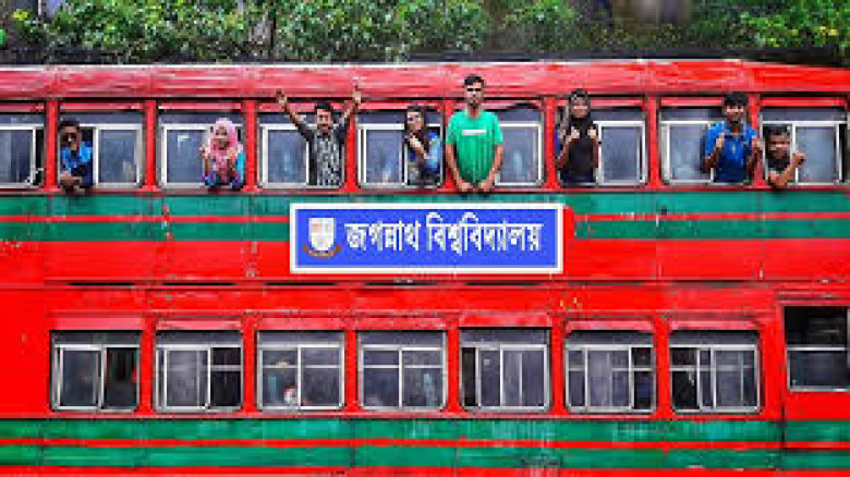 জগন্নাথ বিশ্ববিদ্যালয়ে পরিবহনসংকট নিরসনে চার রুটে যুক্ত হচ্ছে বিআরটিসির বাস