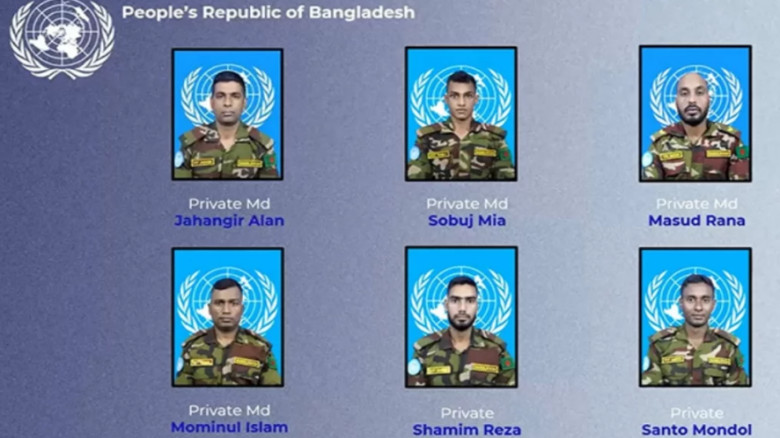 মরণোত্তর জাতিসংঘ পদকে ভূষিত ৬ বাংলাদেশি বীর