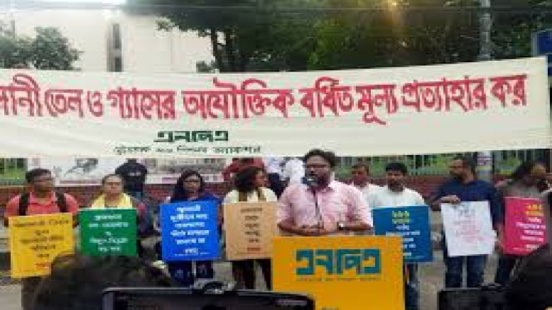 বিদ্যুৎ-জ্বালানি খাতে ‘অযৌক্তিক’ মূল্যবৃদ্ধির প্রতিবাদে এনপিএর সমাবেশ