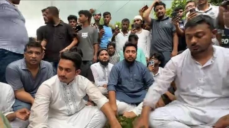 হবিগঞ্জে এনসিপির সফরে পুলিশের বাধা, আটকাল গাড়িবহর