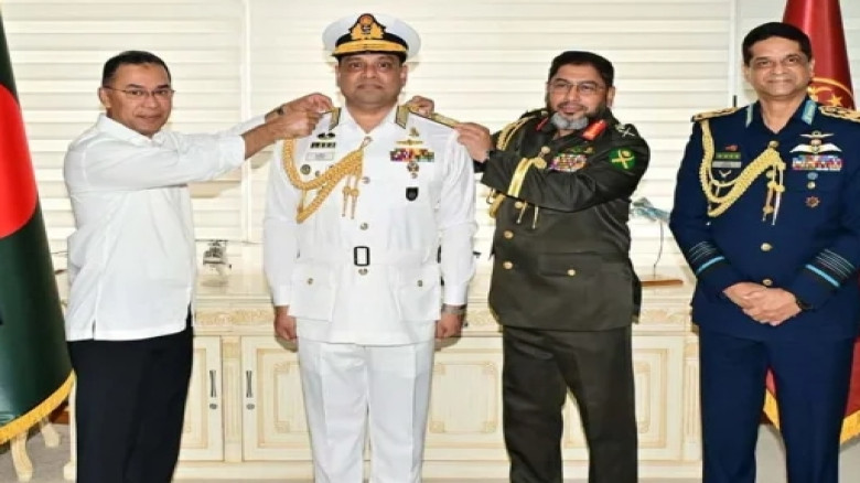 অ্যাডমিরাল হলেন নৌবাহিনী প্রধান খোন্দকার মিসবাহ উল আজীম