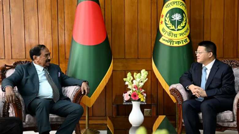 স্পিকারের সঙ্গে চীনের বিদায়ী রাষ্ট্রদূতের সাক্ষাৎ, রোহিঙ্গা প্রত্যাবাসনে সহযোগিতা চাওয়া