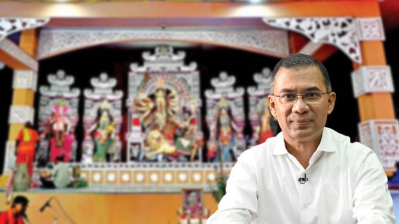 পূজামণ্ডপ পরিদর্শনে রংপুরে প্রধানমন্ত্রী তারেক রহমান