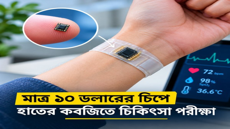 মাত্র ১০ ডলারের চিপে হাতের কবজিতে চিকিৎসা পরীক্ষা