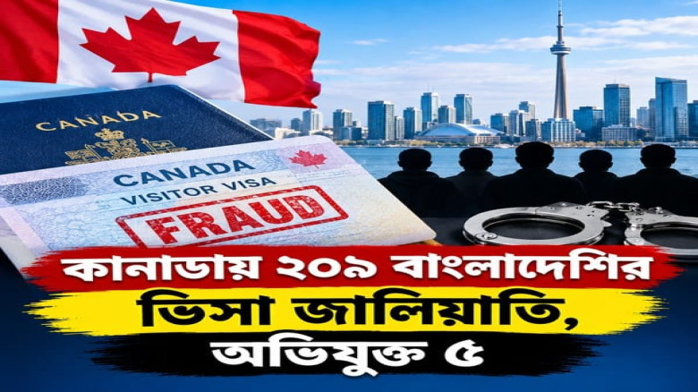 কানাডায় ২০৯ বাংলাদেশির ভিসা জালিয়াতি, অভিযুক্ত ৫
