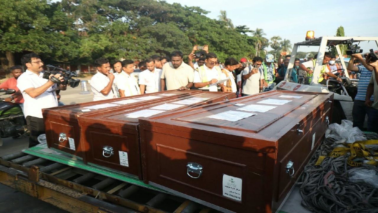 সৌদি অগ্নিকাণ্ডে নিহত ৭ বাংলাদেশির মরদেহ দেশে পৌঁছেছে